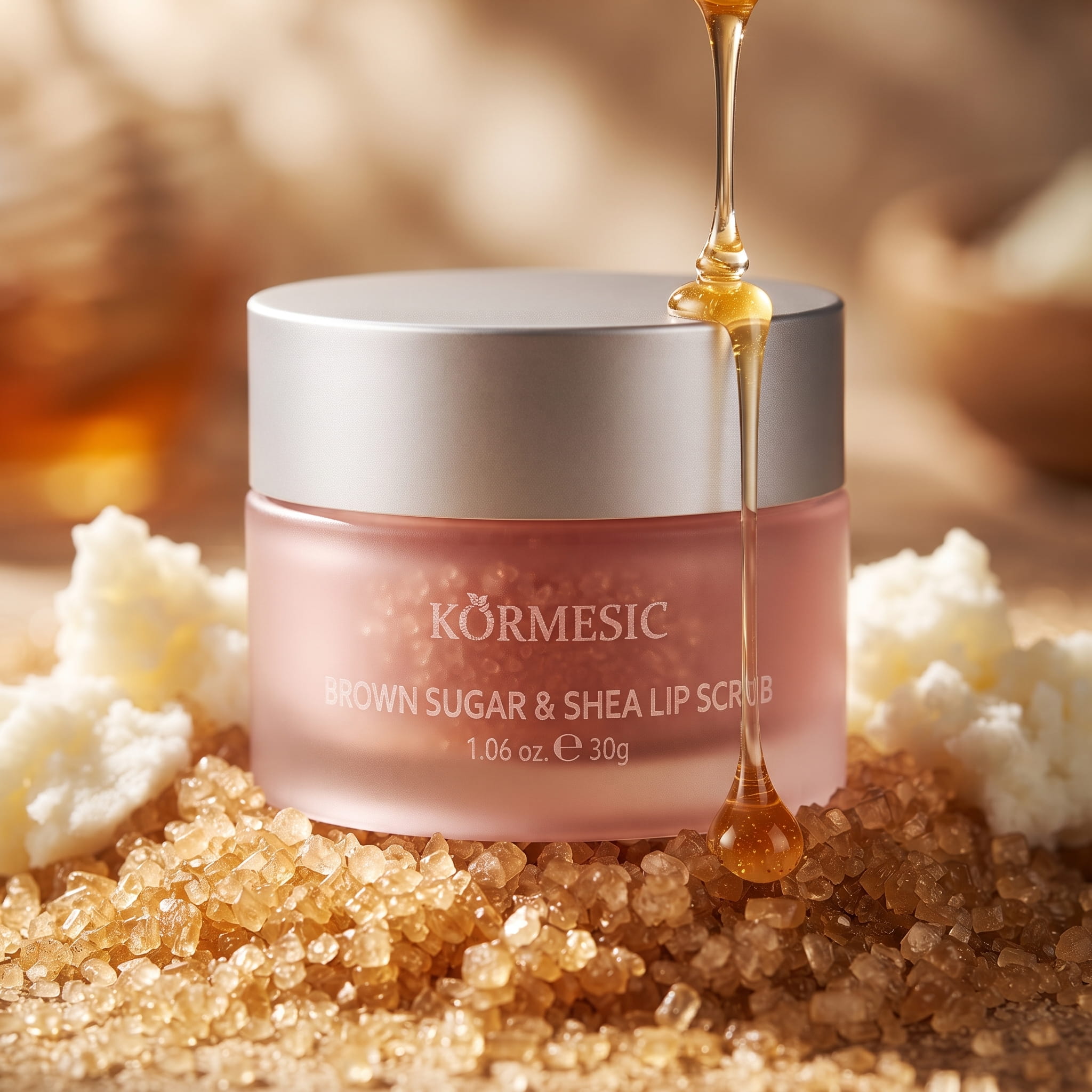 KORMESIC Professional Brown Sugar & Shea Lip Scrub 30g