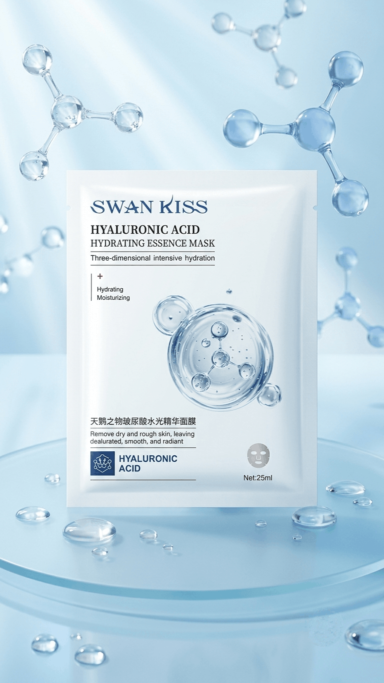 SWAN KISS Hyaluronic Acid Hydrating Essence Mask