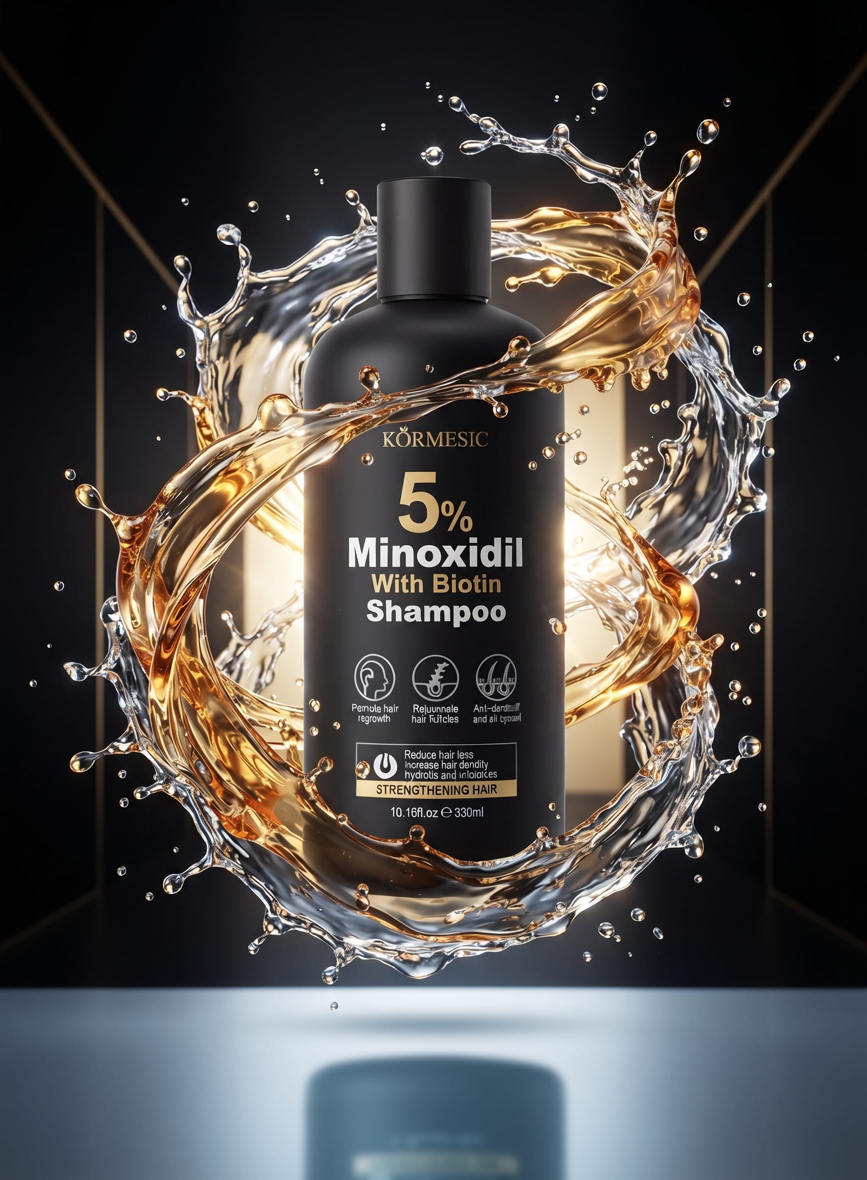 Kormesic 5% Minoxidil Shampoo with Biotin 300ml