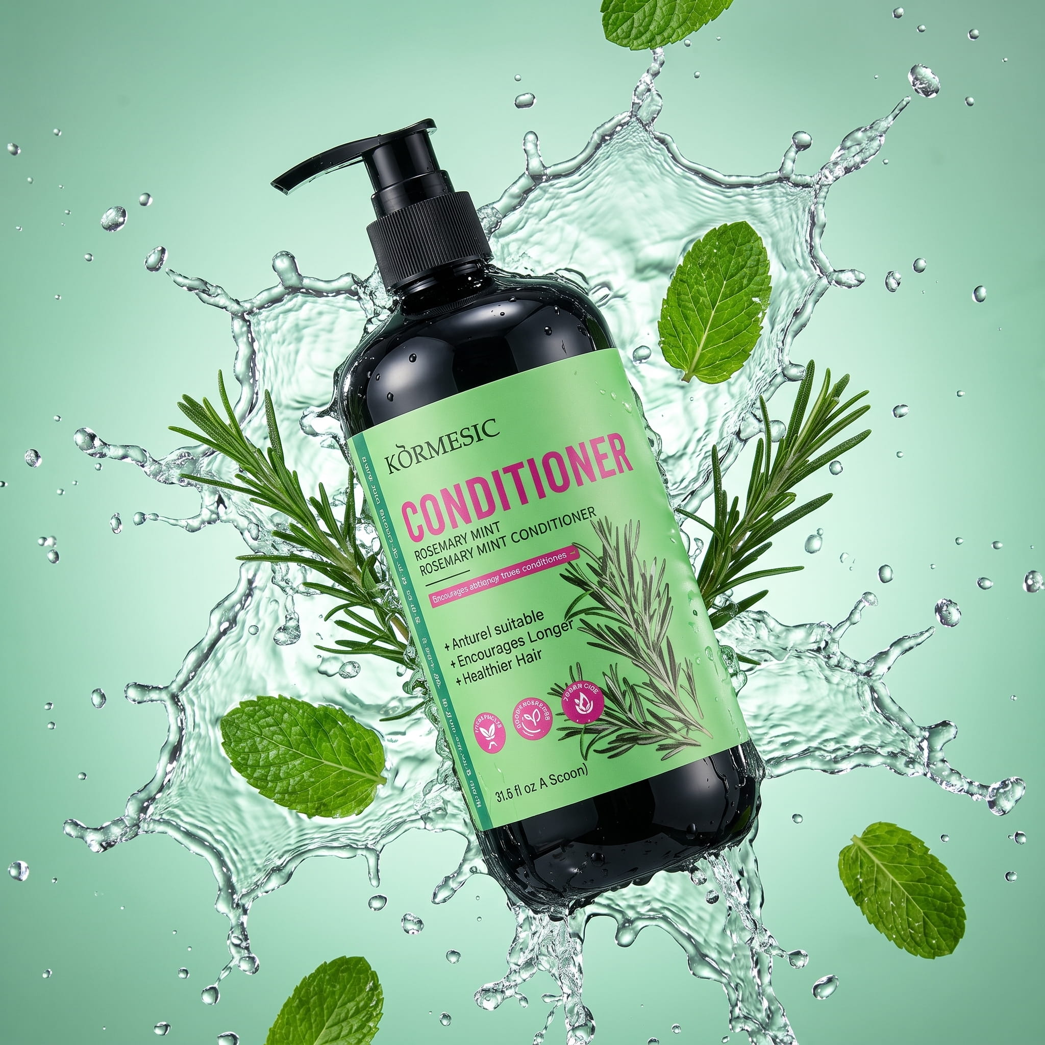 KORMESIC Rosemary Mint Strengthening Conditioner with Biotin 480ml